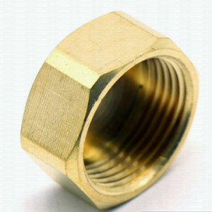 Brass Hexagon Cap With Female Threaded Pipe Fittings