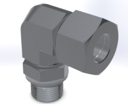 90° Elbow Connector with BSPP male thread,